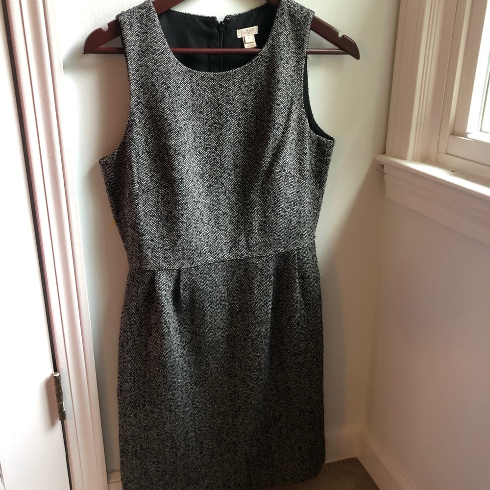JCrew Business Dress- black and gray